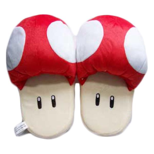 Thin strips of mushroom cotton slippers winter cute cartoon fashion co –  Lee Nhi Boutique