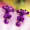 Through Your Ear Hanging Cat Earrings
