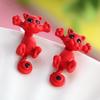 Through Your Ear Hanging Cat Earrings