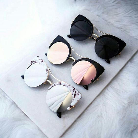 Round Cat Eye Sunglasses