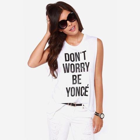 Don't Worry Be Yonce Crop Top