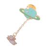 Cat Planets Chain Brooch