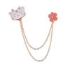 Cat Planets Chain Brooch