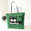 Cat With Fish In Mouth Tote Bag