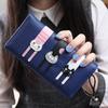3 Cats Leather Wallet