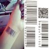 Bar Code Temporary Tattoo