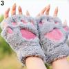 Furry Fingerless Paws Gloves