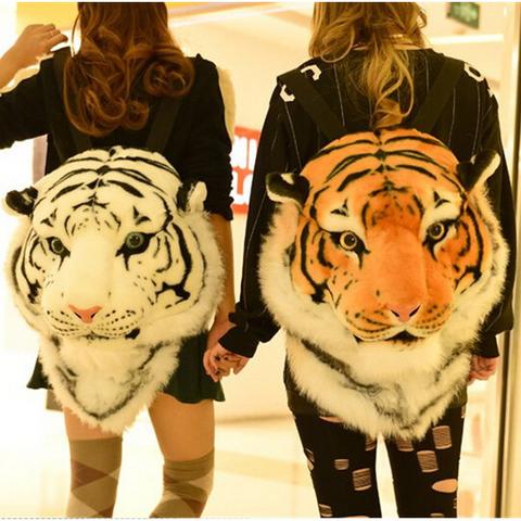 White tiger sale head backpack