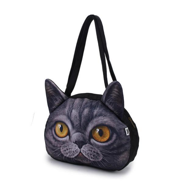 Funny Cat Face Shoulder Handbag | Street Stylers