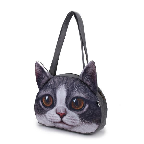 Funny Cat Face Shoulder Handbag | Street Stylers