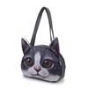 Funny Cat Face Shoulder Handbag