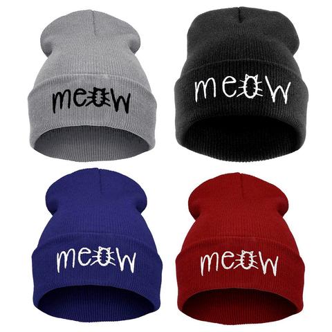 Meow Hand-knitted Beanie