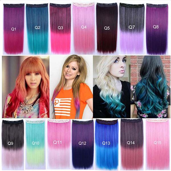 Multi-Colored Hair Extensions