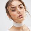 Wide Black Velvet Choker Necklace
