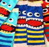 Striped Hungry Monster Socks