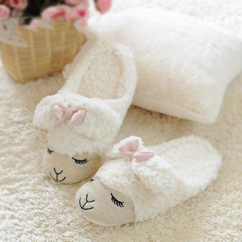 Plush Cute Lambs Slippers