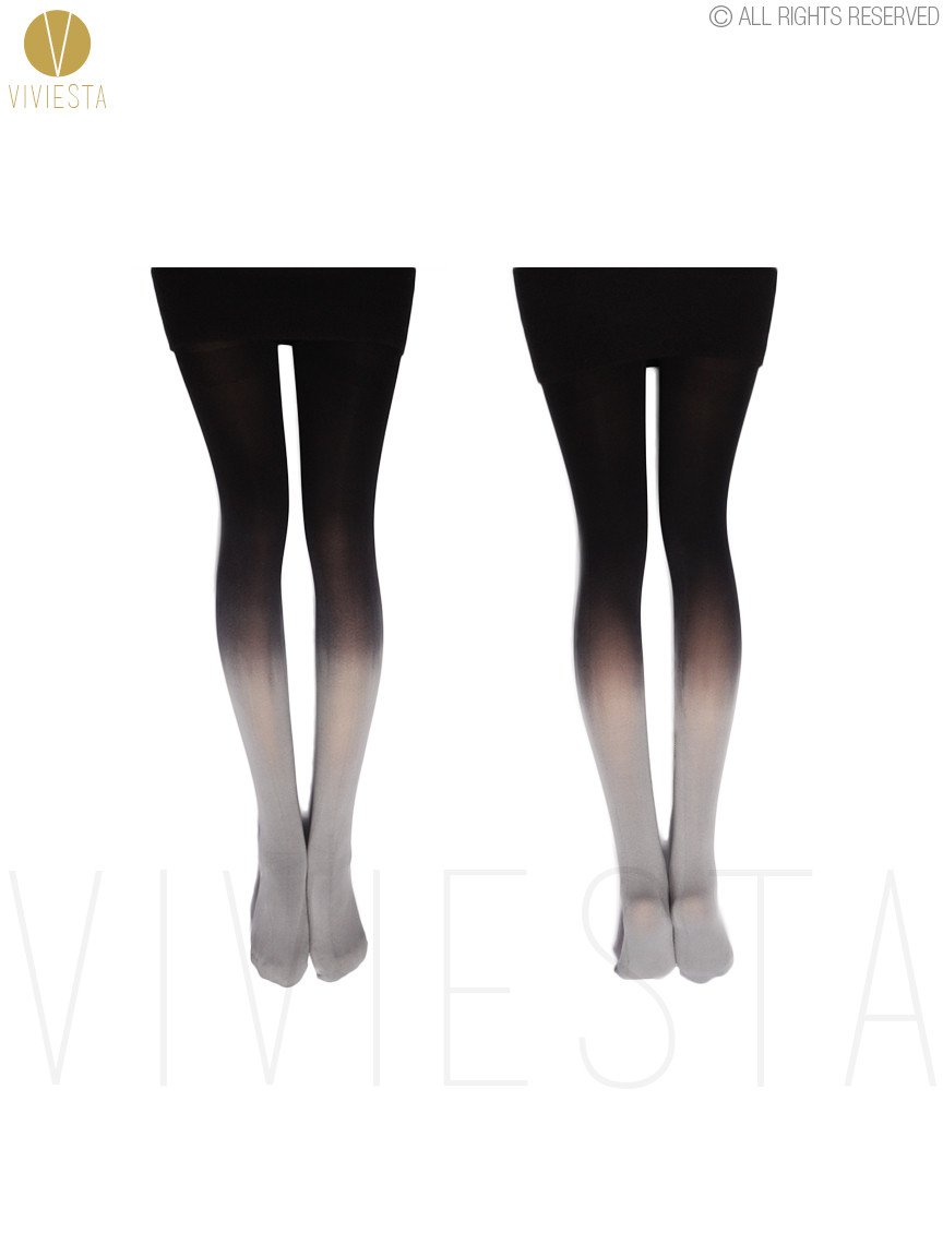  Green - Black Ombre Tights Quality Opaque Gradient Pantyhose :  Handmade Products