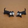 Through Ear Cat Earrings