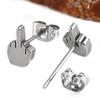 Middle Finger Studs Earring