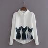 Three Cats Blouse