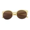 Round Half Frame Cat Eye Sunglasses