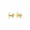 Through Your Ear Pearl Cat Earrings