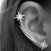 North Star Clip On Earrings