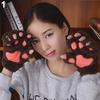 Furry Fingerless Paws Gloves