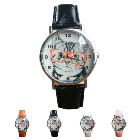 Smart Cat Leather Watch