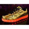 Golden LED Luminous Shoes
