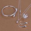 Silver Drop Jewelry Set