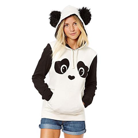 Panda Bear Hoodie with Ears