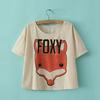 Foxy Crop Top With Tail On Back