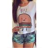 Hamburger And French Fries BFF T-shirt