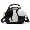 White Cat Leather Bag