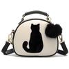 White Cat Leather Bag