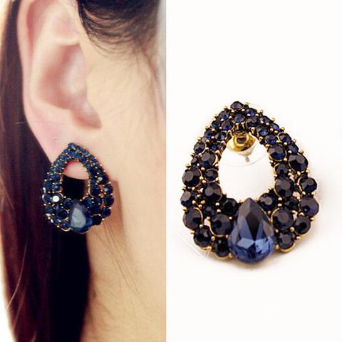 Blue Crystal Earrings
