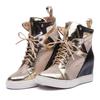 Chrome High Heel Sneakers