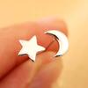 Moon Star Stud Earrings