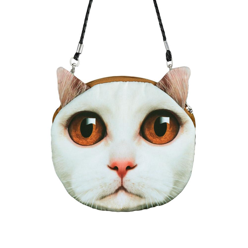 Women's Vegan Leather Cute Cat Mini Purse - ROMY TISA