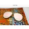 Metal-Patchwork Mirrored Sunglasses