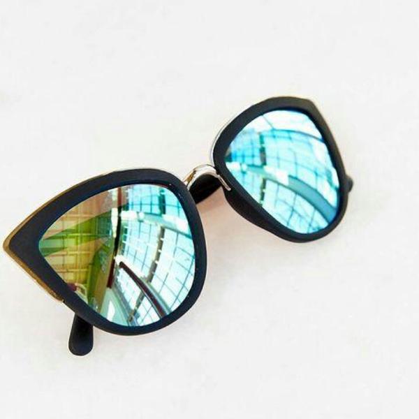 Cat Eye Mirror Sunglasses