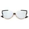 Reflective Cat Eye Sunglasses