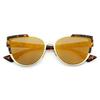 Reflective Cat Eye Sunglasses