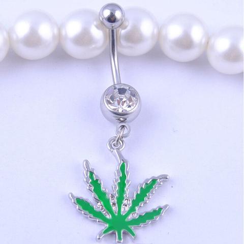 420 Green Belly Ring