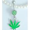420 Green Belly Ring