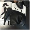 Leather Elephant Cross-Body Bag