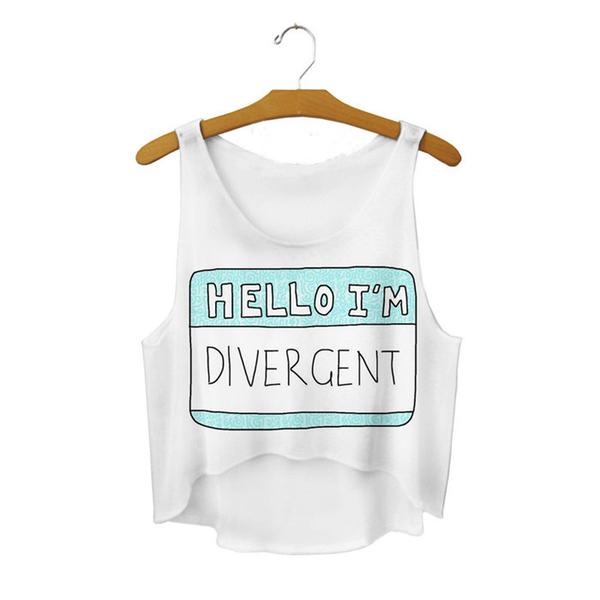 Hello I'm Divergent Crop Top