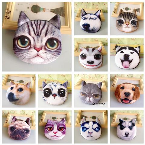 Funny Cats & Dogs Face Coin Purse