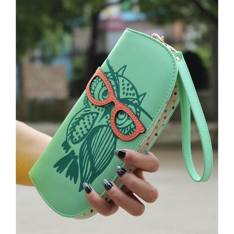 Nerdy Owl Clutch Bag